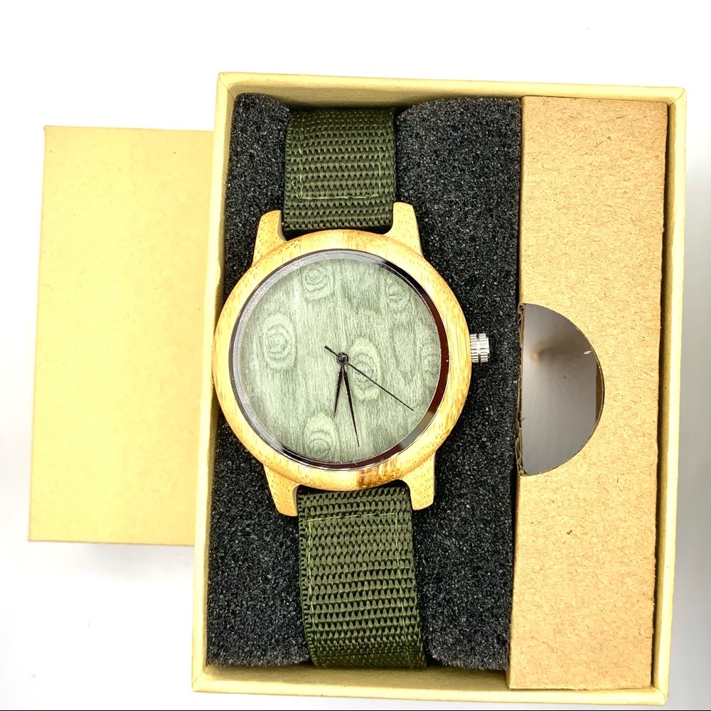 Bobo Bird Wooden Wood Bamboo Analog Wristwatch